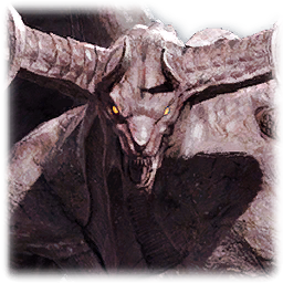 Flame Stone Guardian Statue